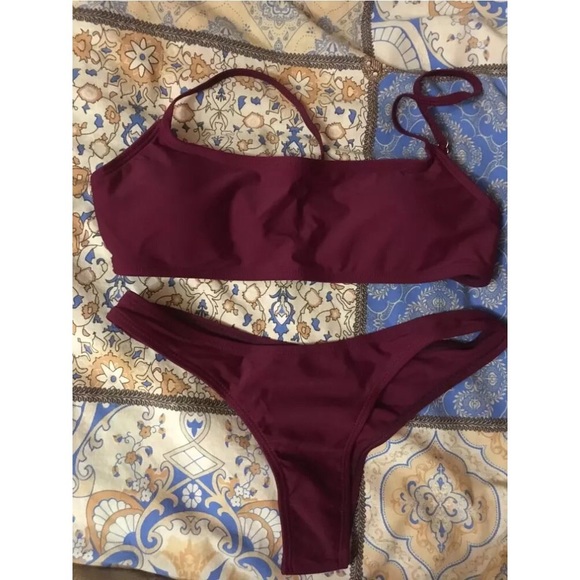 Burgundy Bikini - Picture 3 of 4